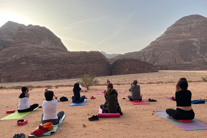 8 Day Yoga Journey Jordan : Wadi Rum - Petra - Red Sea & Dead Sea - Wadi Rum Yoga Camp: desert stillness, healing sessions, and Bedouin tea