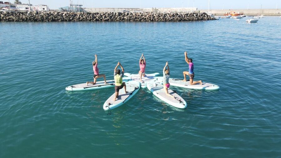 Arguineguín: Stand-up Paddleboard Yoga Class with Instructor - On-water yoga poses: what the flow actually trains