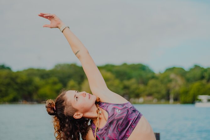 Bacalar Yoga Class on Floating Platform in Laguna - On-Water Yoga: Breathing, Meditation, and the Balance Challenge