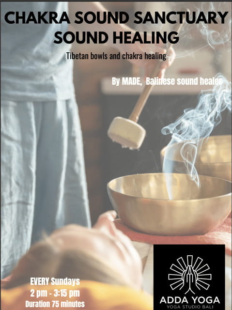 Bali: Chakras sound sanctuary | Sound healing ADDA YOGA - What’s included for $19: where the value is really coming from