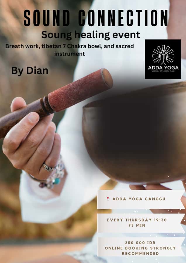Bali : Tibetan sound healing connection at ADDA YOGA - Key things you should know before you go