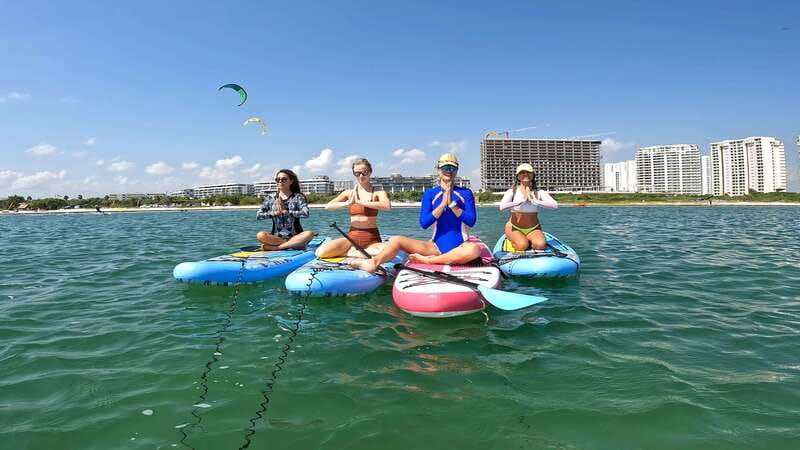 Cancún: Sup Yoga and Meditation over the Caribbean Sea - SUP yoga over Puerto Cancún: why this experience is different