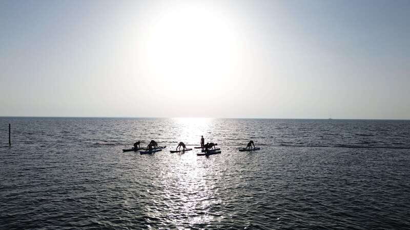 Cancún: Sup Yoga and Meditation over the Caribbean Sea - Getting on the SUP: dry bags, anchors, and first balance lessons