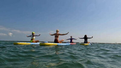 Cancún: Sup Yoga and Meditation over the Caribbean Sea - Meeting at the Puerto Cancún beach entrance near SLS