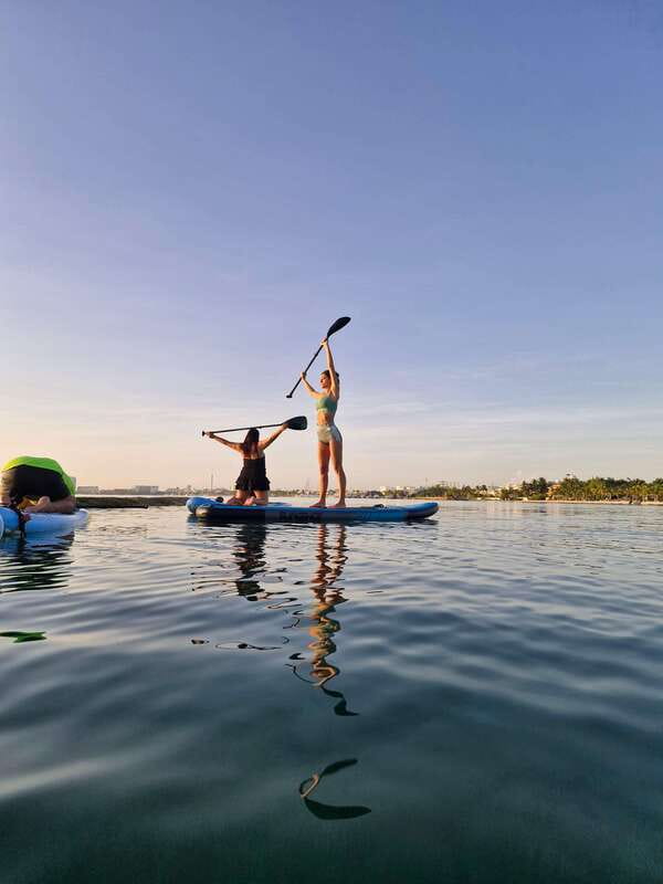 Cancún: Sup Yoga and Meditation over the Caribbean Sea - After class: water, a healthy snack, and private beach time