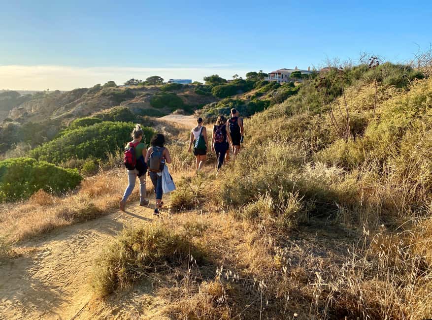 Lagos: Stretch Horizons | Coastal Hike & Yoga - Arriving at Praia de Porto de Mós and the 200 Million Years Detail