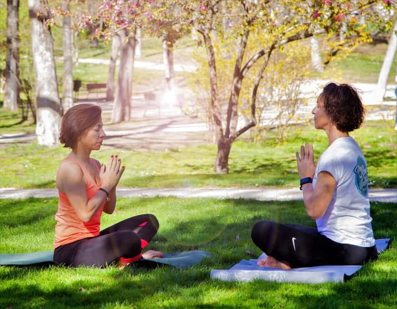 Madrid: Flow Yoga class in Retiro Park - Meet Laure and get a practice that fits you