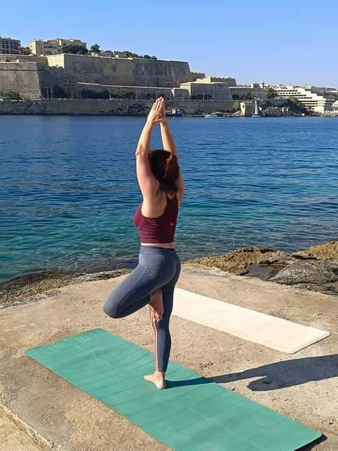 Malta: Private Yoga class close the Sea - Fort Manoel Yoga: Sea Sounds, Rock Platforms, and Real Malta Views