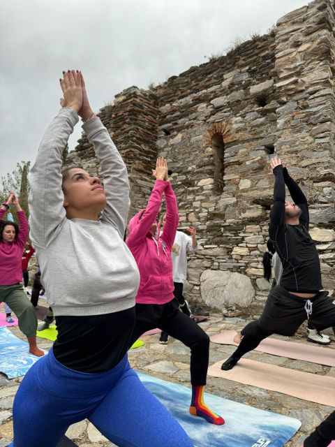 Morning Yoga & Hike in Santorini, Stillness & Local Vibes - Outdoor yoga by the chapel: breathing, options, and big views