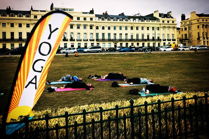 Outdoor Yoga Class at Brighton's Sea front - Thursday evening on Hove lawns opposite Brunswick Square
