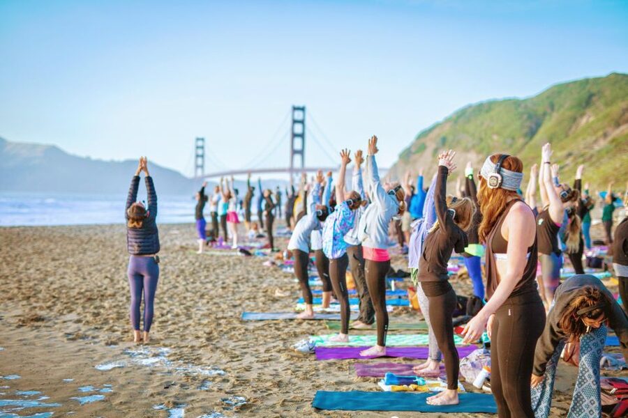 San Francisco: Silent Disco Yoga at Baker Beach - Key points before you go