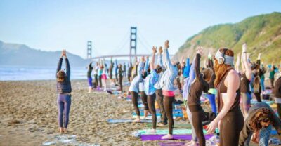San Francisco: Silent Disco Yoga at Baker Beach - What You’ll Do During the 75–90 Minute Session