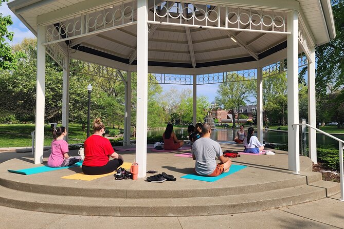 Shared Yoga and Coffee Experience On The Trolley Pub - Stop 1: Goodale Park yoga, and why that setting matters