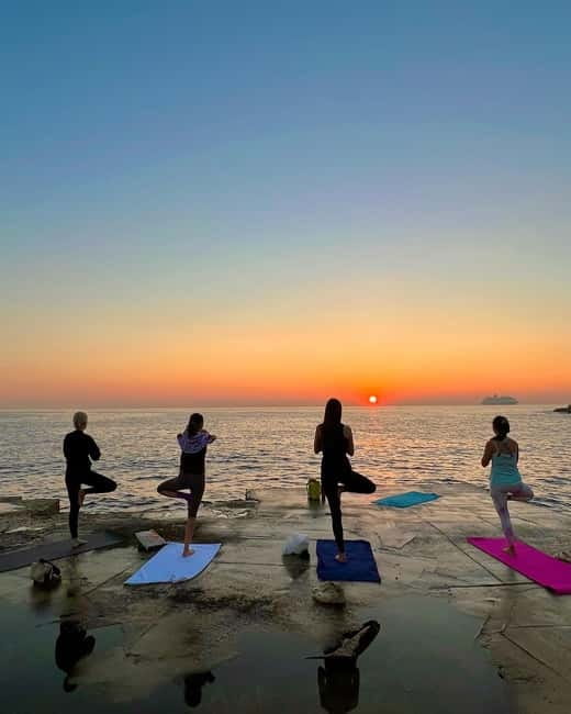 Sliema: Beach Yoga Class - Sliema Chalet at sunrise or sunset: why the timing matters