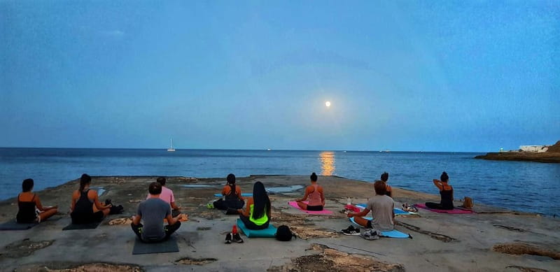 Sliema: Beach Yoga Class - The sea dip after yoga: how to make the swim feel refreshing