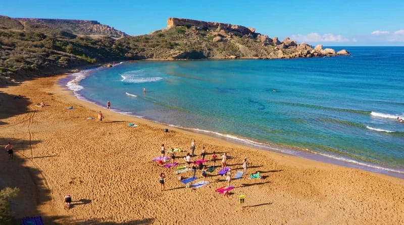 Sunday: Ghajn Tuffieha (Riviera) Beach Yoga Class - What to Bring (So You Don’t Waste the Lesson)