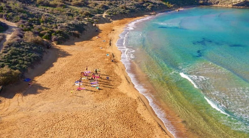 Sunday: Ghajn Tuffieha (Riviera) Beach Yoga Class - Where You Meet: Riviera Beach Stairs to Singita Miracle Beach Bar
